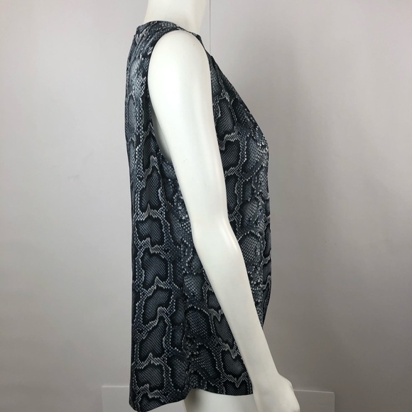 Michael Kors Women's Snake Animal Print Blouse - Size Large -Excellent Condition - Picture 7 of 13